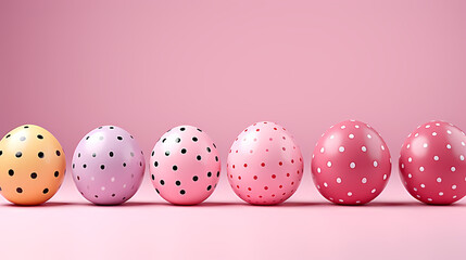 Easter background, many colorful Easter eggs
