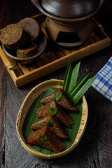 Indonesian snack, Wajik is known as traditional Indonesian dessert. Made from sticky rice flour,...