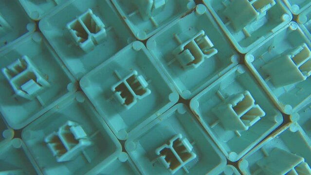 computer keyboard keys close-up retro style