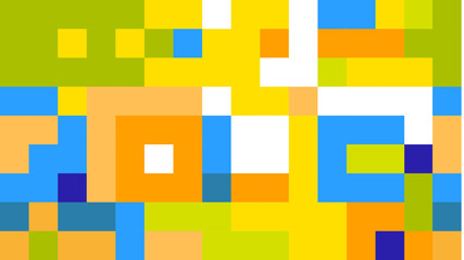 Abstract modern background with pixels pattern. Child style.