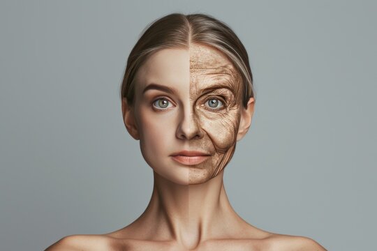 Aging present moment awareness. Young to old beautiful aging. Less Wrinkles, product comparison, gray hair confidence, lines through skin care, anti aging cream, tight skin and facial contouring