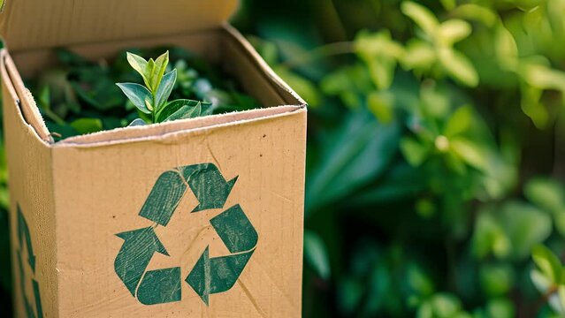 A closeup of a label on a product packaging indicating that it has been made from recycled materials a visible example of circular economy principles in action.