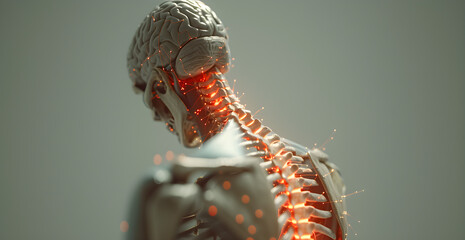 3d rendered illustration of a human anatomy Nervous System - obrazy, fototapety, plakaty