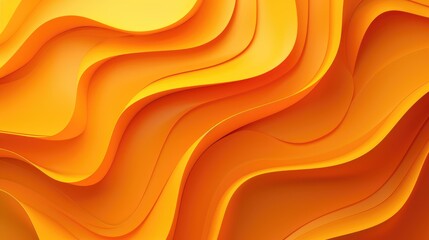 Abstract brilliance unfolds with orange shiny matte shapes, infusing vibrancy and modernity, Ai Generated.