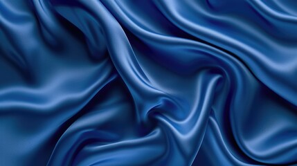 Fototapeta premium Luxurious abstract with a deep blue satin texture, embodying opulence and elegance, Ai Generated.