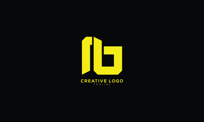 Obraz premium NB Abstract initial monogram letter alphabet logo design