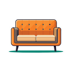 vector illustration of sofa Interior