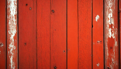Vintage backdrop   weathered red boards with cracked paint. 