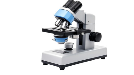 microscope on transparent background