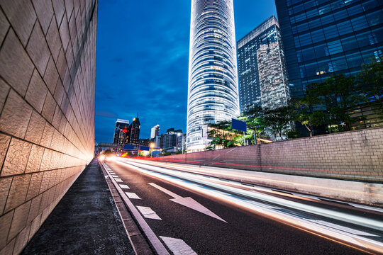 light trails