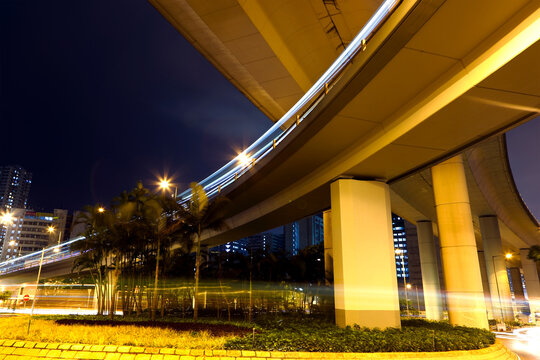 freeway at night