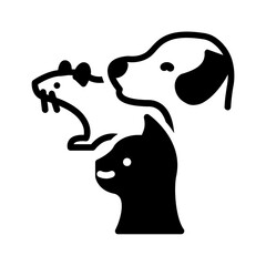 Vector solid black icon for Mammals