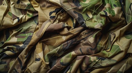 Armed force multicam camouflage fabric texture background - obrazy, fototapety, plakaty
