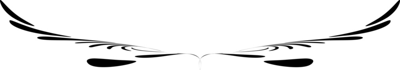 Cup-shaped flattened frame of twisted, elongated drops. Vector. - obrazy, fototapety, plakaty