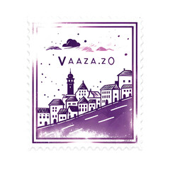 Stamp of Valparaso City With Monochrome Lavender Color Colorful House Transparent PNG City Concept Art Tshirt Design Illustration Label Diverse City Castle Large Urban Market Project Collage 