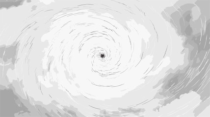 Illustration of a hurricane from a satellite perspective  emphasizing the vast scale and intricate structure of these meteorological phenomena. simple minimalist illustration creative