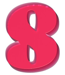 8 Y2K Sweet Jelly Alphabet Letters