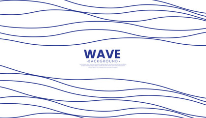 Blue wave abstract background. The dynamic blend of curves and lines creates a captivating blue wave pattern, perfect for banners, cards, or wallpapers