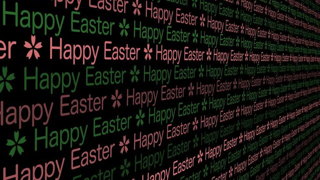 Mood of festivity with happy easter text background for your greeting card design inspiration