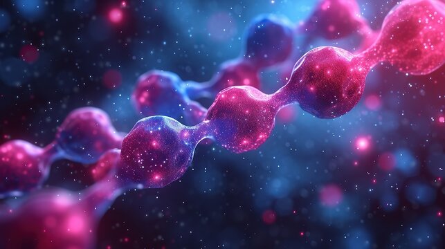 abstract molecular model background