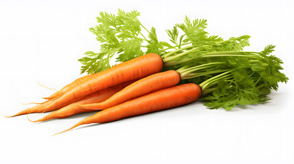 carrots isolated on white background
