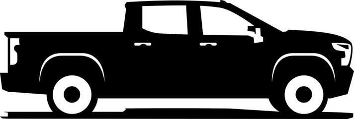 pick up truck logo design vector	