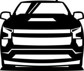 pick up truck logo design vector	
