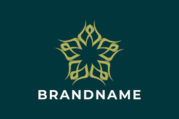 Luxury letter m, jewelry logo, coffee logo, fashion icon, cafe logo, beauty logo