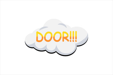 Door Funny and Weird Sticker