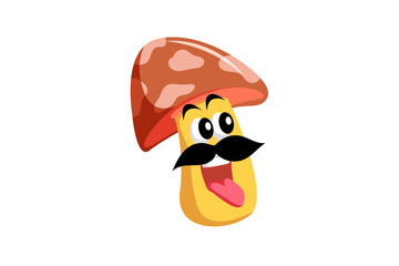 Cute Mushroom Funny and Weird Sticker