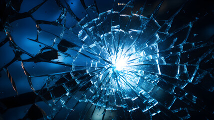 Naklejka na ściany i meble abstract background,, Shattered glass on the floor symbolizing broken trust in an abusive relationship 