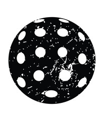 Pickleball Black Vector. You can use it as club logo, banner design etc.