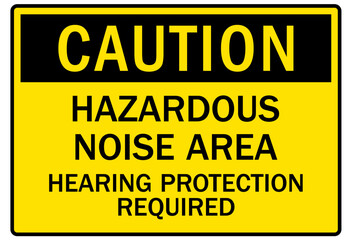 Hearing protection sign