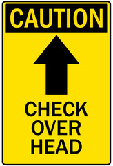 Men working above sign