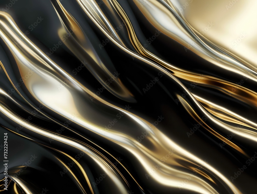 Poster abstract black and gold are light with white the gradient is the surface with templates metal textur