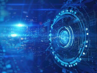 Abstract blue background. Technology background, from series best concept of global business