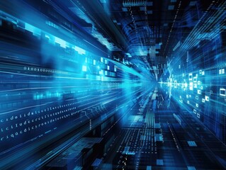 Abstract blue background. Technology background, from series best concept of global business