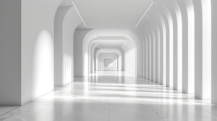 Interior of a corridor. Created with Ai