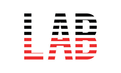 LAB three initial letter iconic line negative space minimal logo design vector template. monogram, abstract, wordmark, business, typography, minimalist, brand, company, flat, modern, unique, simple