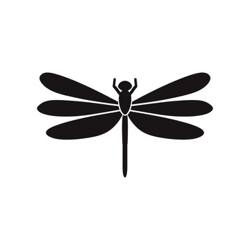 dragon-fly vector silhouette
