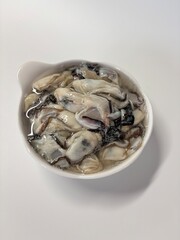 oysters on a plate