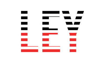 LEY three initial letter iconic line negative space minimal logo design vector template. monogram, abstract, wordmark, business, typography, minimalist, brand, company, flat, modern, unique, simple