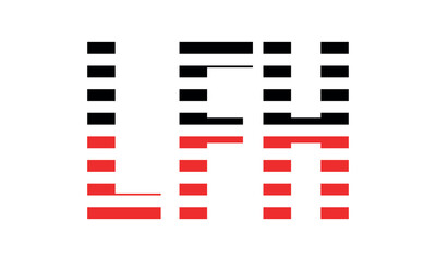 LFH three initial letter iconic line negative space minimal logo design vector template. monogram, abstract, wordmark, business, typography, minimalist, brand, company, flat, modern, unique, simple