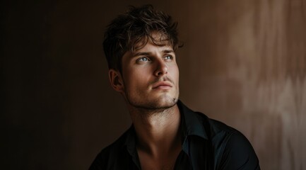 Obraz premium Portrait of handsome confident man.