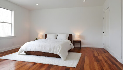 white elegant bedroom