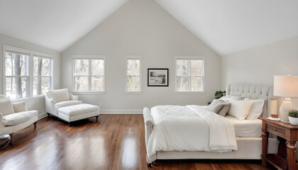 white elegant bedroom