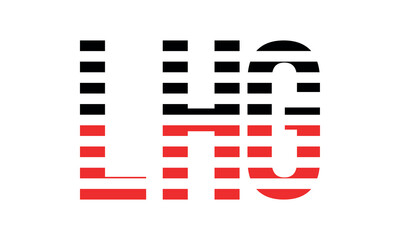 LHG three initial letter iconic line negative space minimal logo design vector template. monogram, abstract, wordmark, business, typography, minimalist, brand, company, flat, modern, unique, simple
