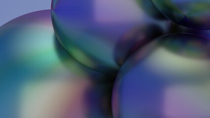 Organic Chrome Reflections Metal Geometry Paint Surface Creatures Elegant Modern 3D Rendering Abstract Background