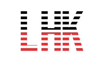 LHK three initial letter iconic line negative space minimal logo design vector template. monogram, abstract, wordmark, business, typography, minimalist, brand, company, flat, modern, unique, simple