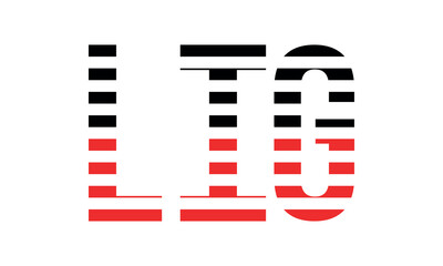 LIG three initial letter iconic line negative space minimal logo design vector template. monogram, abstract, wordmark, business, typography, minimalist, brand, company, flat, modern, unique, simple